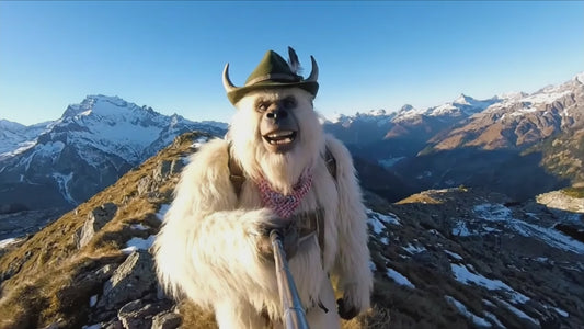 Österreichischer Bergsteiger Yeti Gruß (Deutsch)